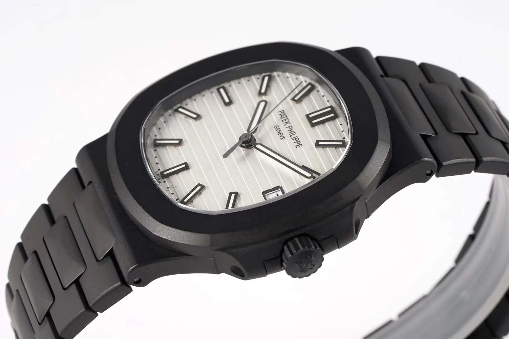 Nautilus Jumbo 5711 ‘Black Venom Limited Edition’ cadran blanc – Image 4