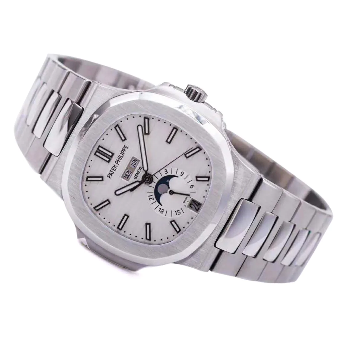 Nautilus 5726/1A-010 quadrante bianco in acciaio - immagine 3