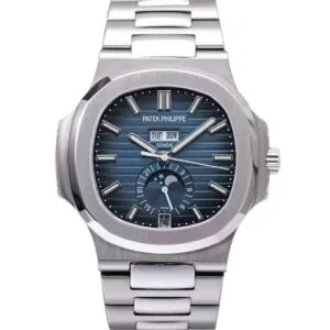 Nautilus 5726/1A-014 quadrante blu in acciaio
