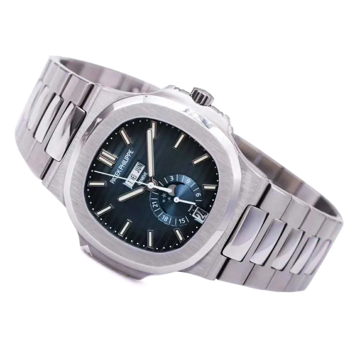 Nautilus 5726/1A-014 blaues Zifferblatt in Stahl – Bild 3