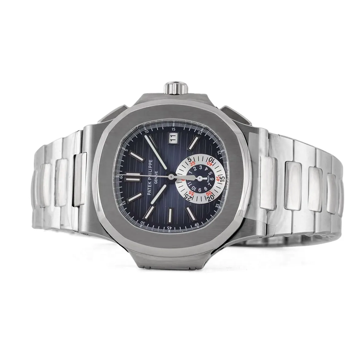 Nautilus 5980/1A-001 esfera azul en acero - Imagen 4
