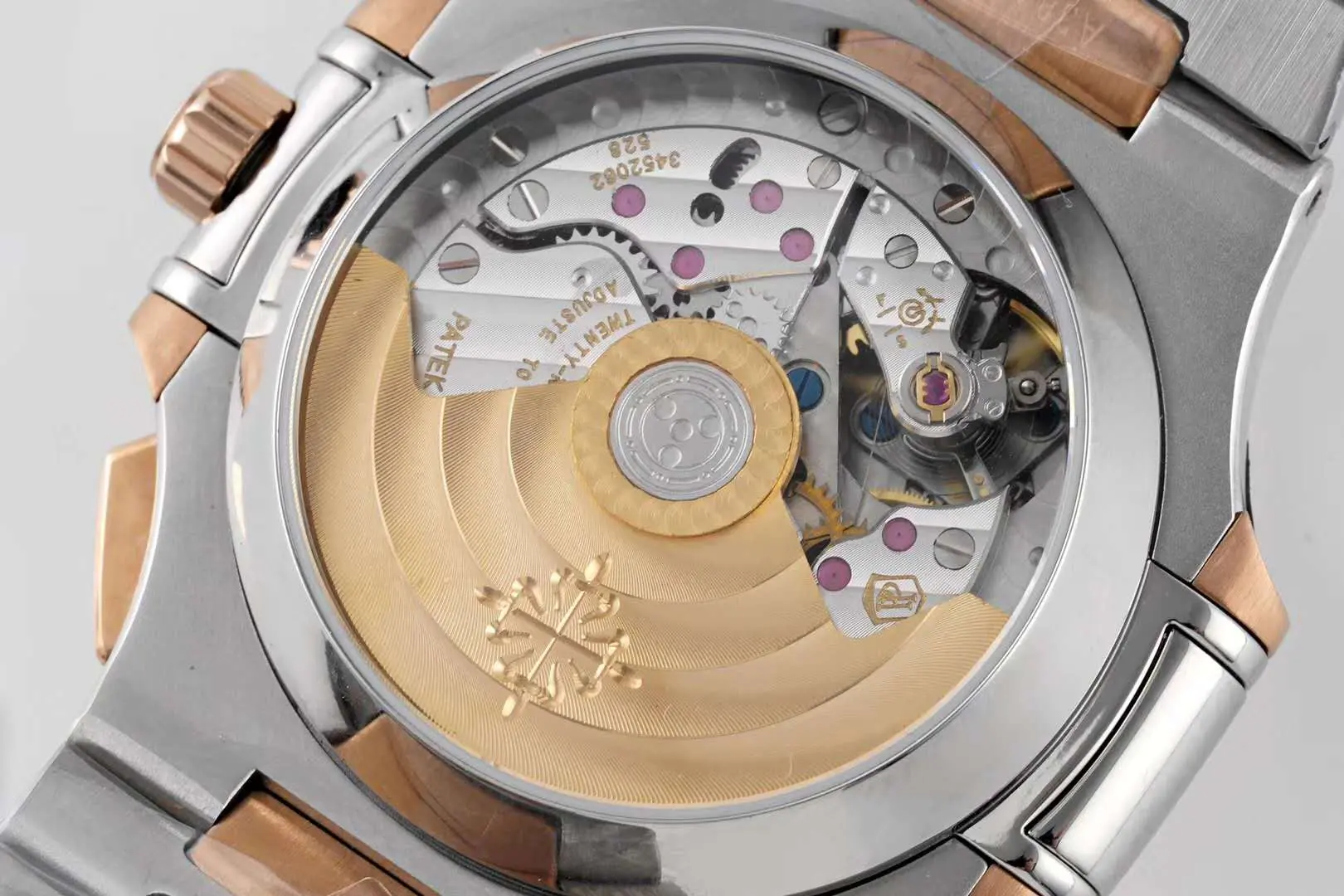 Nautilus Chronograph 5980/1AR en acero y oro rosa - Imagen 6