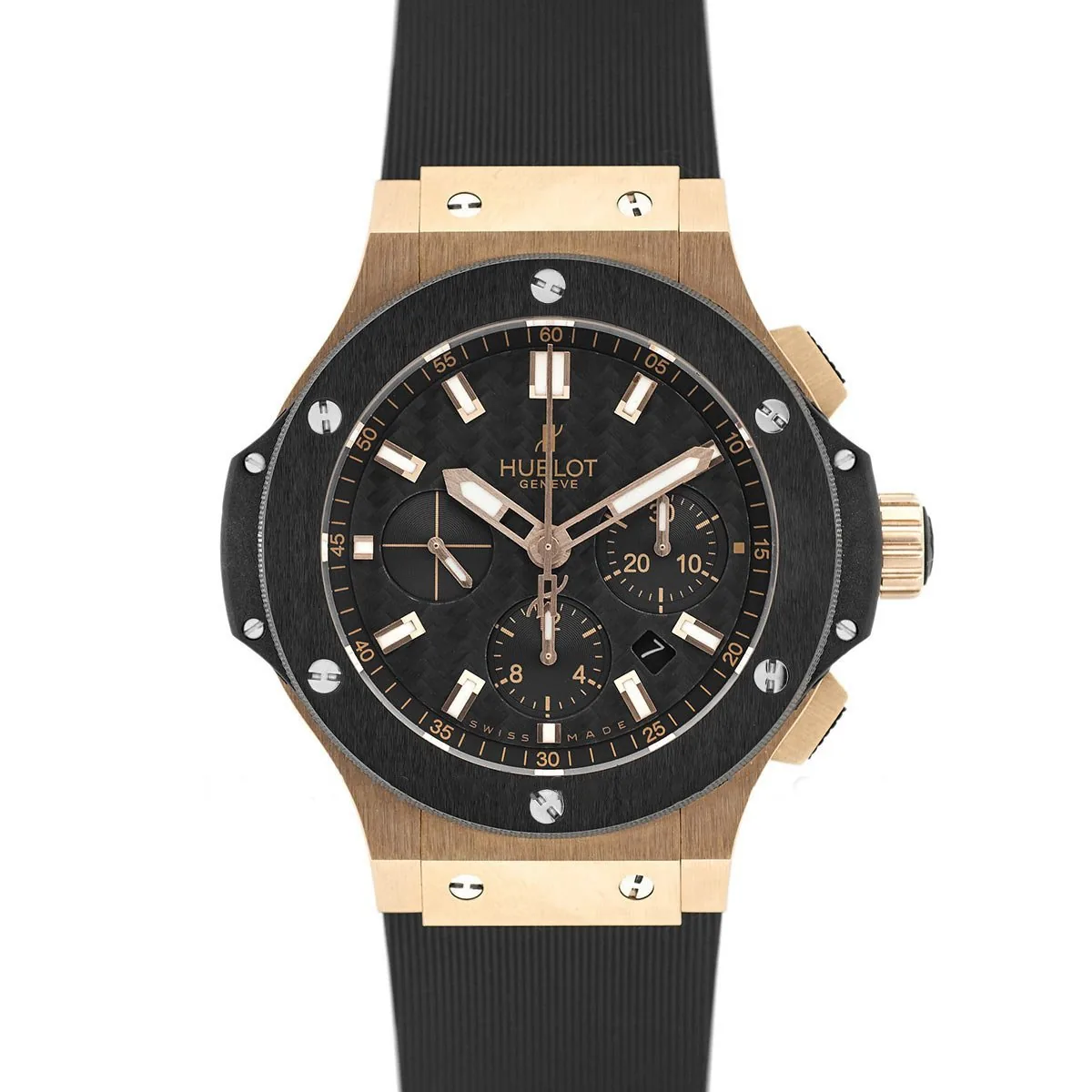 Big Bang chronographe cadran en fibre de carbone en or rose