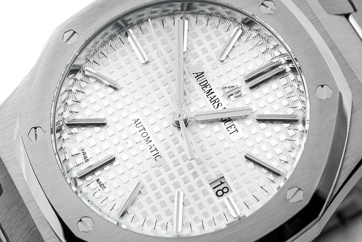 Royal Oak 15400 Stahl weißes Zifferblatt – Bild 2