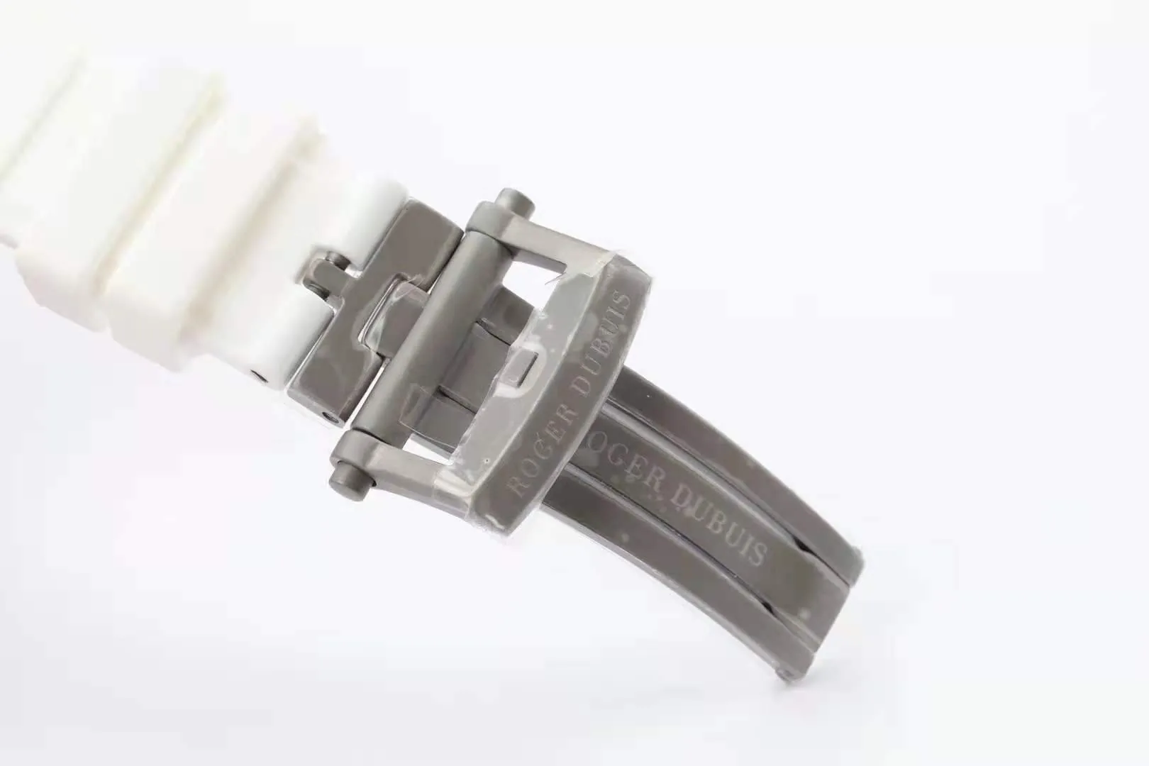 Excalibur Spider Skeleton Flying Tourbillon con cinturino in gomma bianco - immagine 6