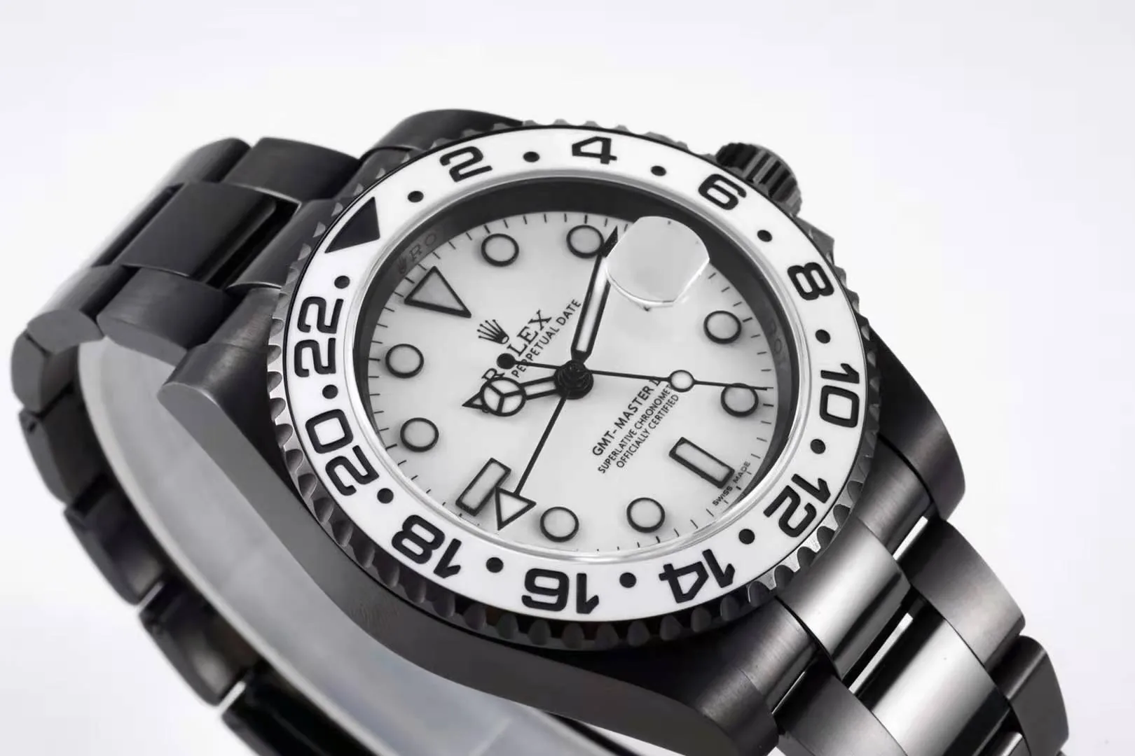 GMT Master II 116710 „Oreo“ weißes Zifferblatt in PVD – Bild 3