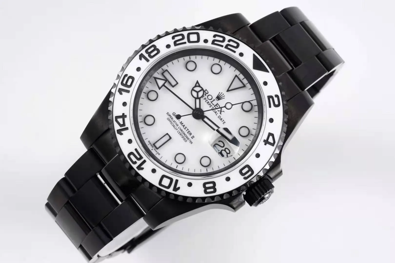 GMT Master II 116710 „Oreo“ weißes Zifferblatt in PVD – Bild 5