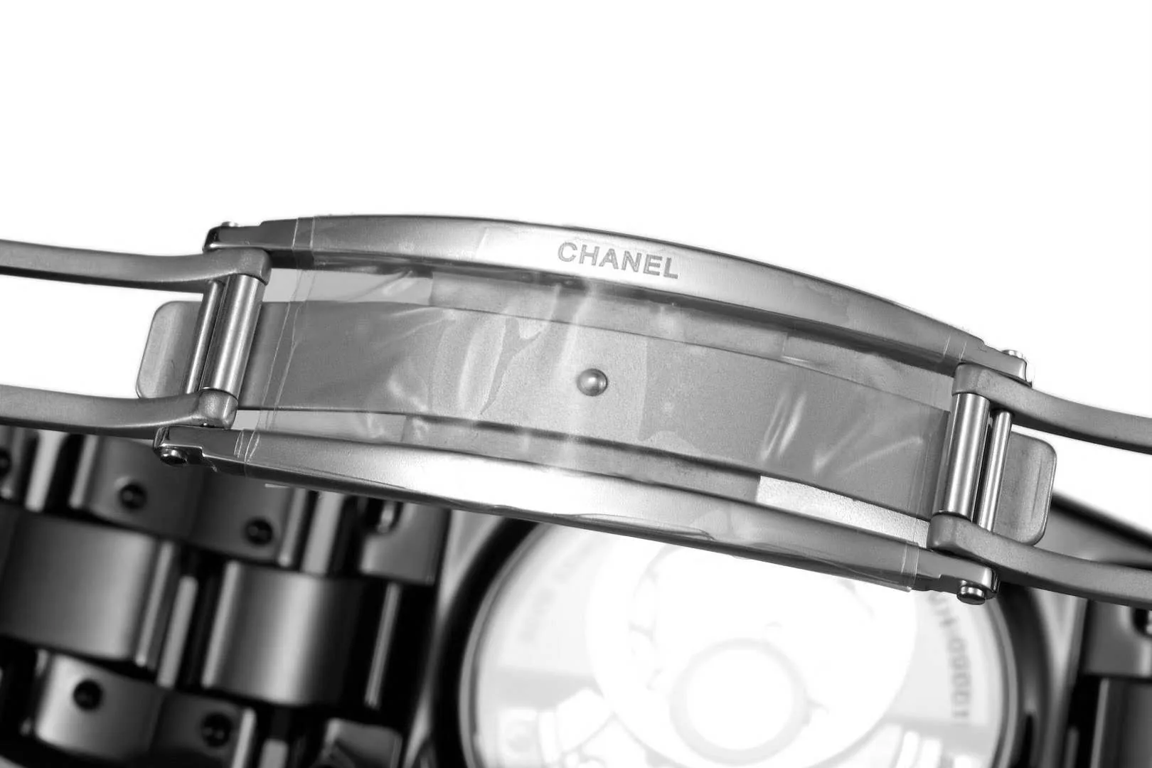J12 ceramica nera e acciaio con indici con diamanti Ref: H5697 - immagine 2