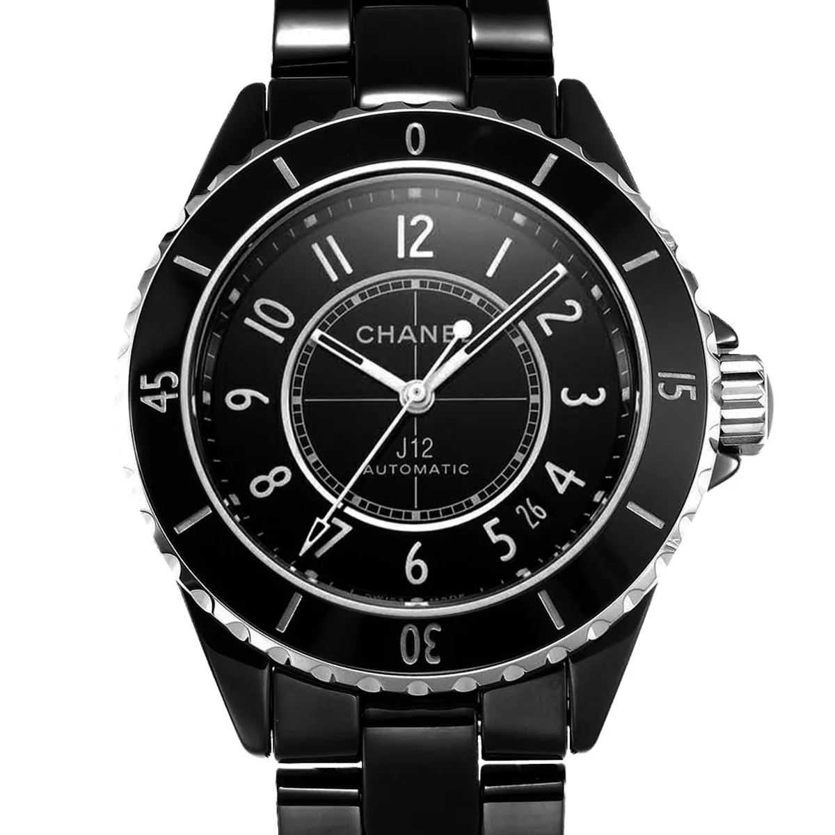 J12 ceramica nera e acciaio Ref: H5702