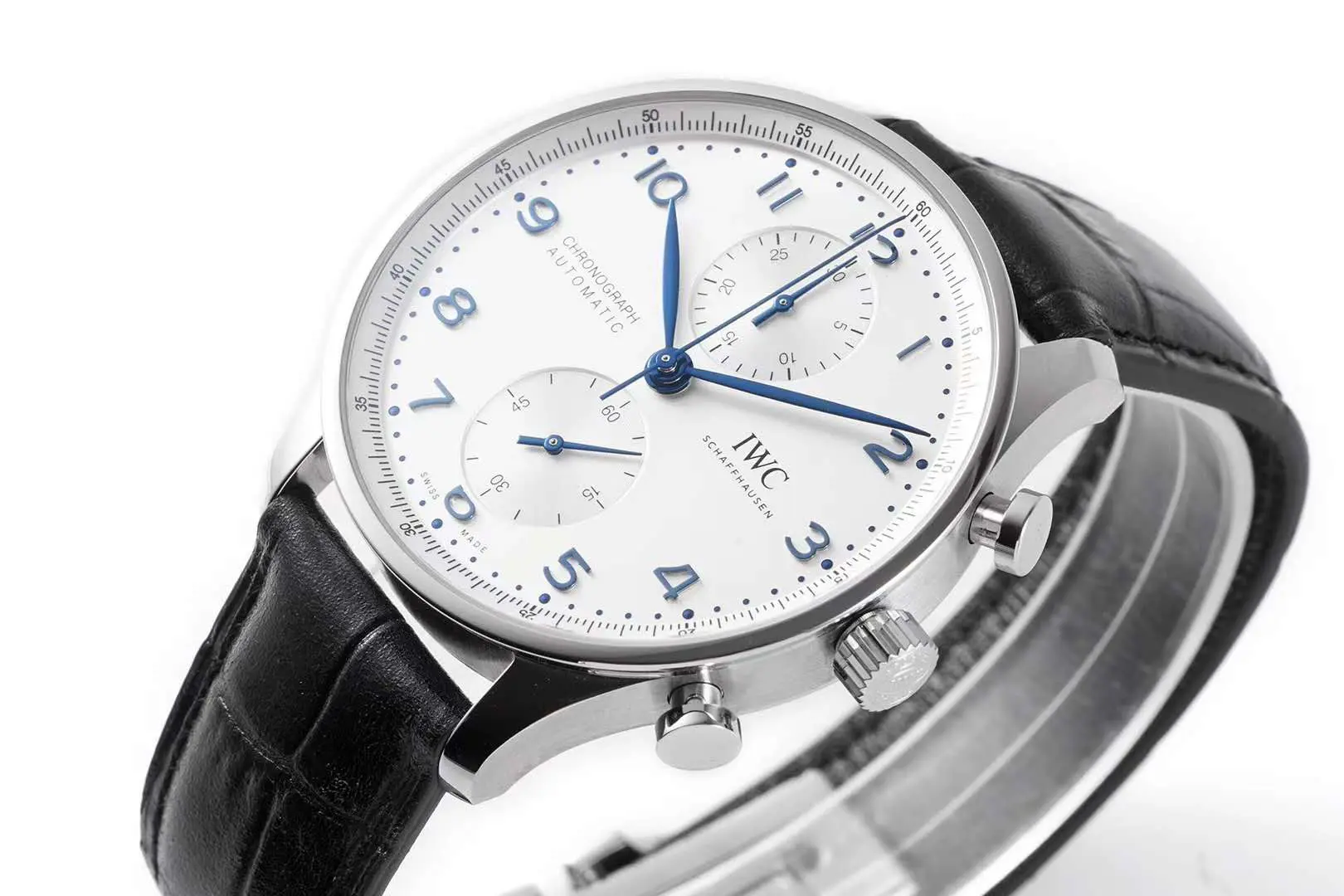 Portugieser Chronograph IW371605 cadran blanc en acier – Image 2