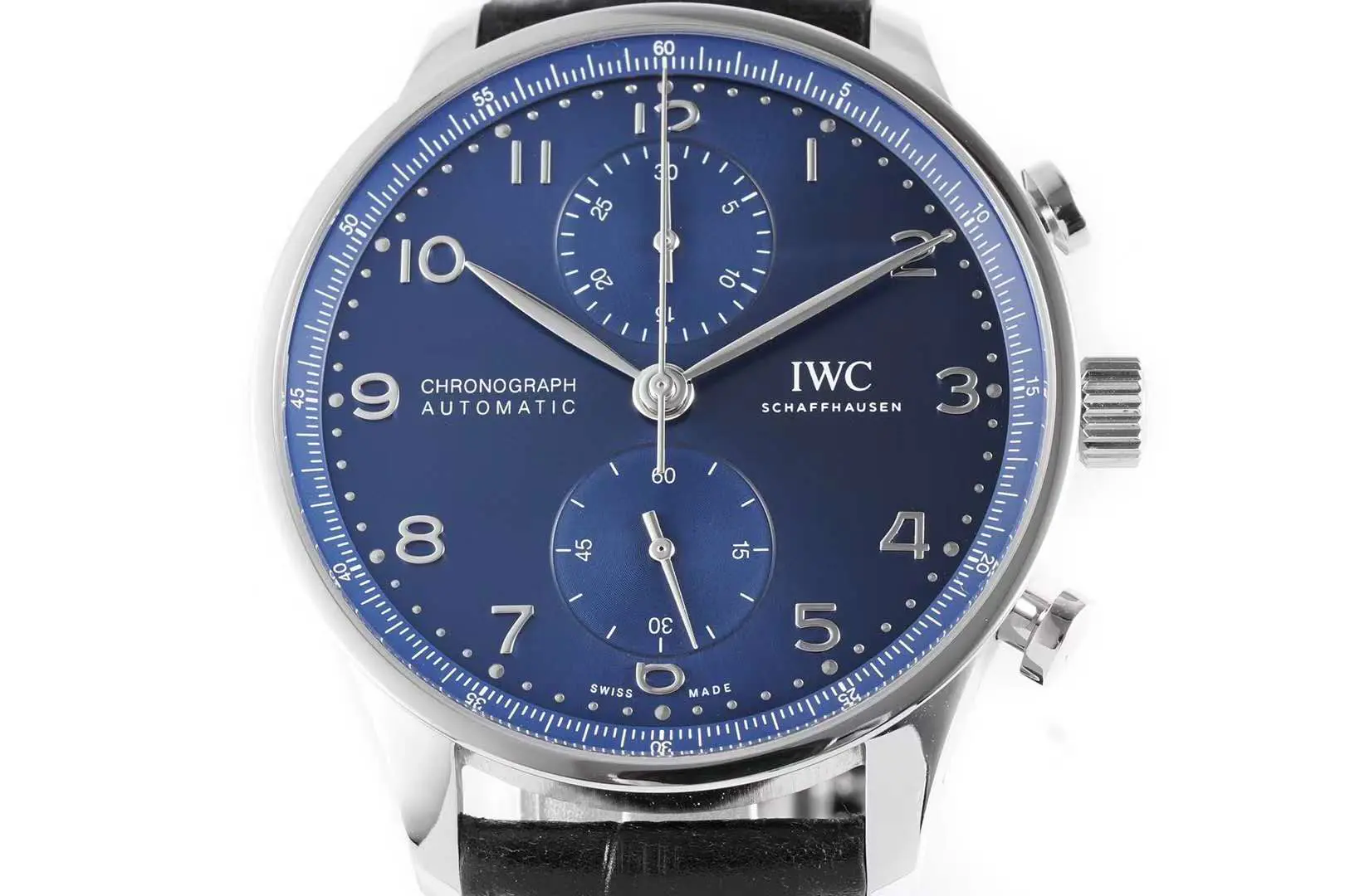 Portugieser Chronograph IW371606 cadran bleu en acier – Image 8
