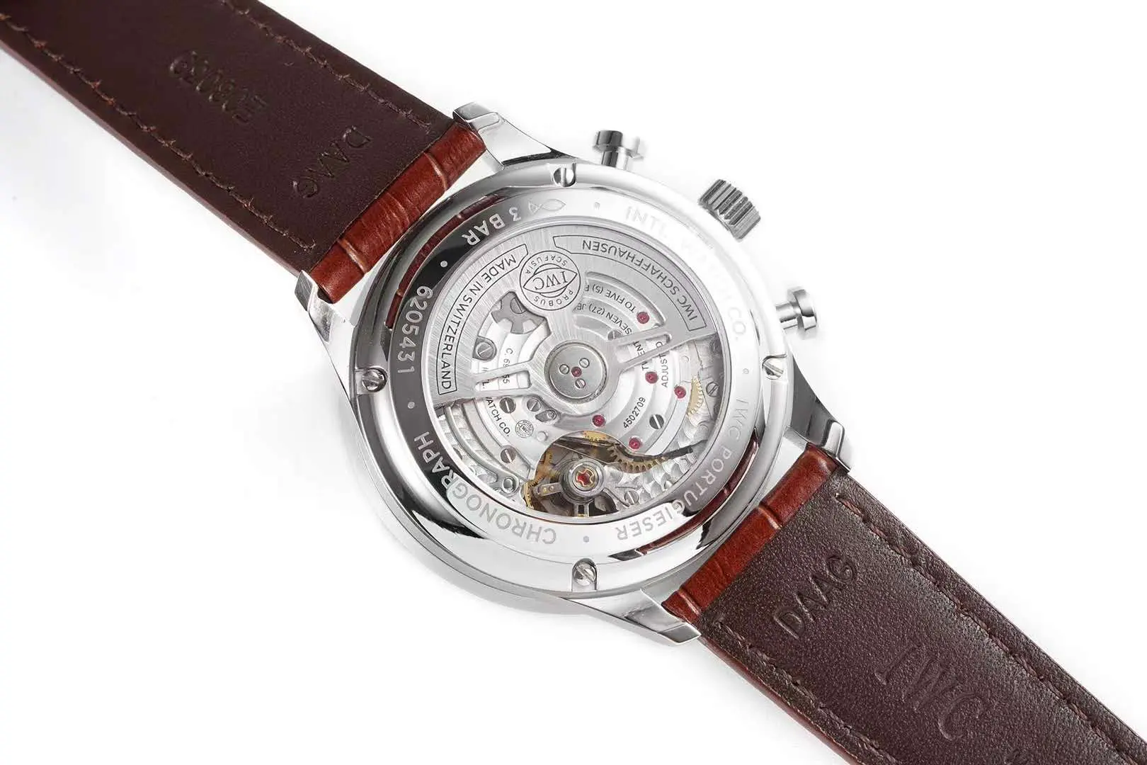 Portugieser Chronograph IW371611 esfera blanca en acero - Imagen 8