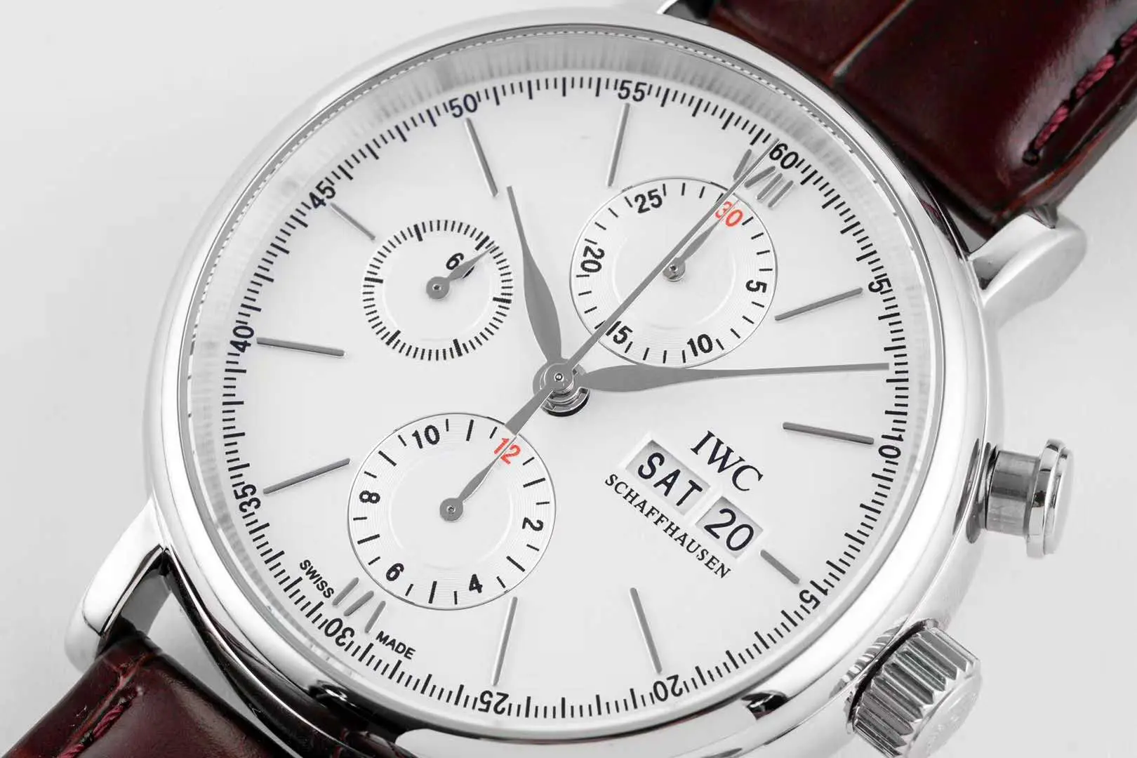 Portofino Chronograph IW391027 Edition “150 Years” quadrante bianco in acciaio - immagine 5