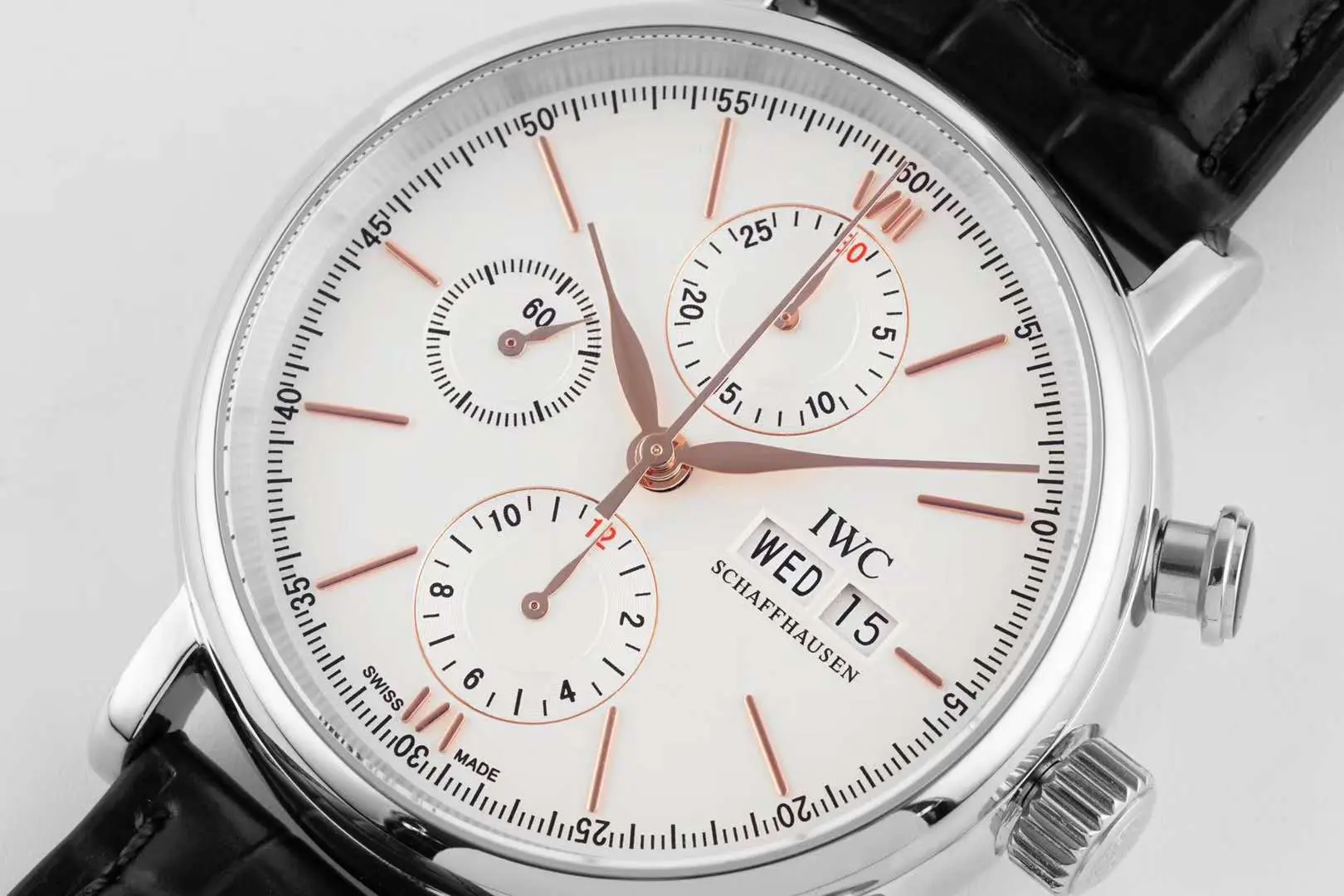 Portofino Chronograph IW391031 Edition “150 Years” quadrante bianco in acciaio - immagine 3