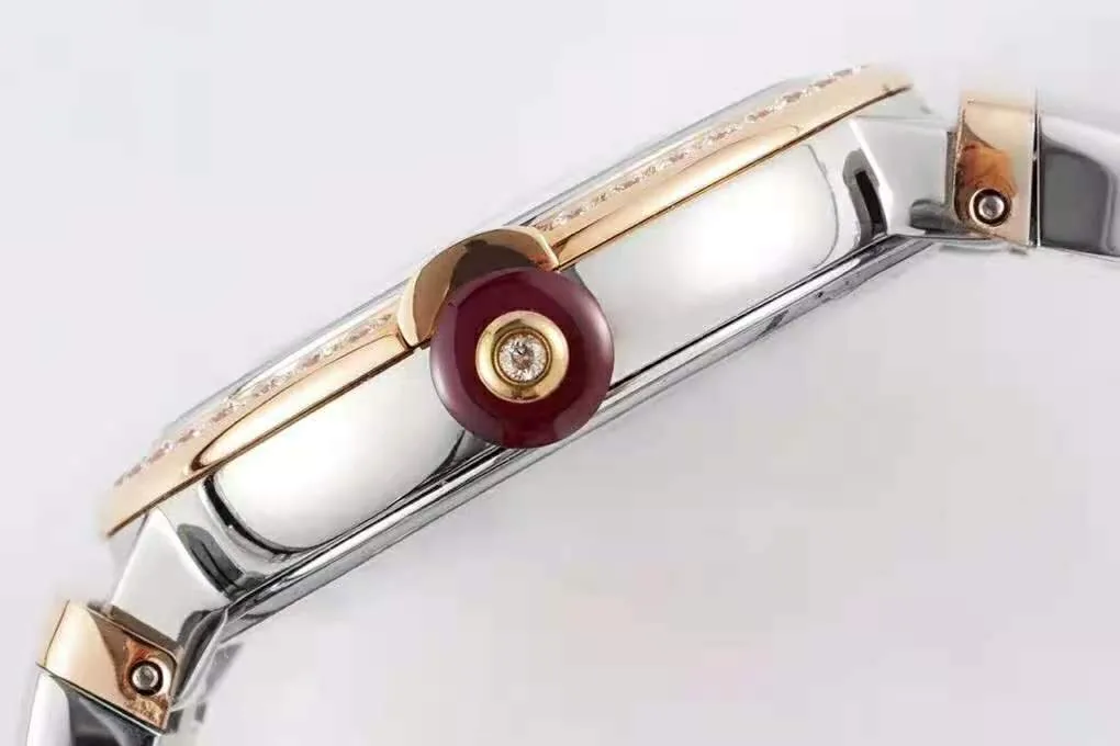 Lvcea MOP-Zifferblatt in Roségold/Stahl mit Diamantlünette – Bild 10