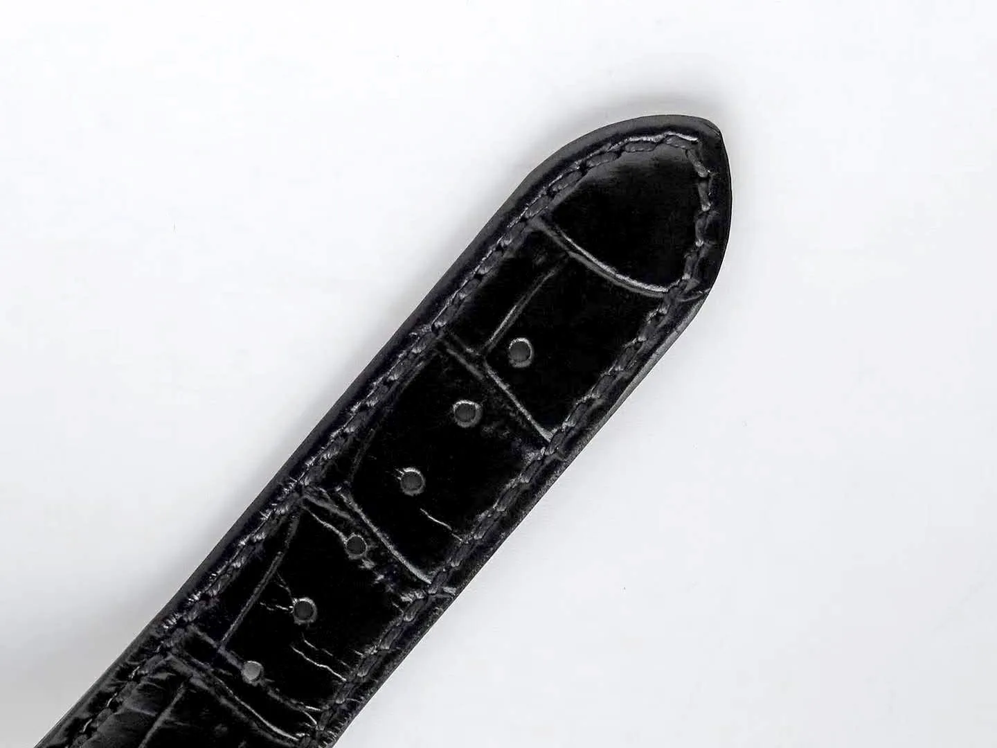Nautilus Jumbo 5711 quadrante bianco in acciaio con cinturino in pelle nero - immagine 7