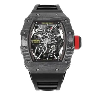 RM 035-02 Rafael Nadal NTPT-Carbon am schwarzen Kautschukarmband