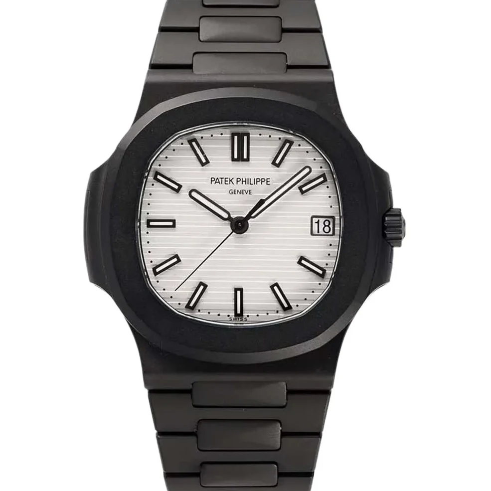 Nautilus Jumbo 5711’Black Venom Limited Edition’ White Dial