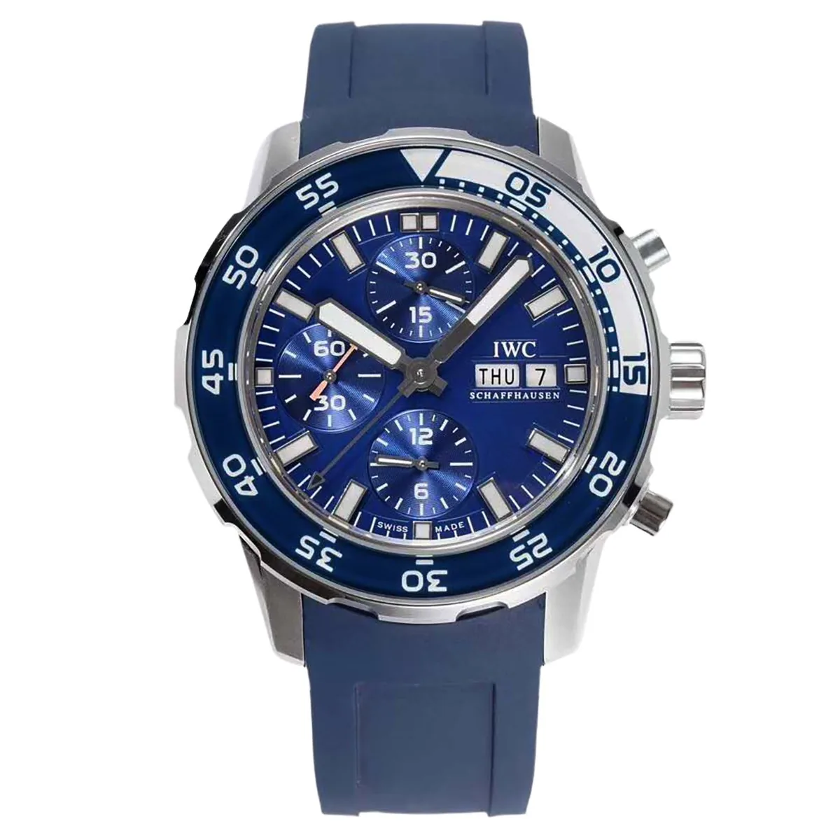 Aquatimer Chronograph IW376711 quadrante blu
