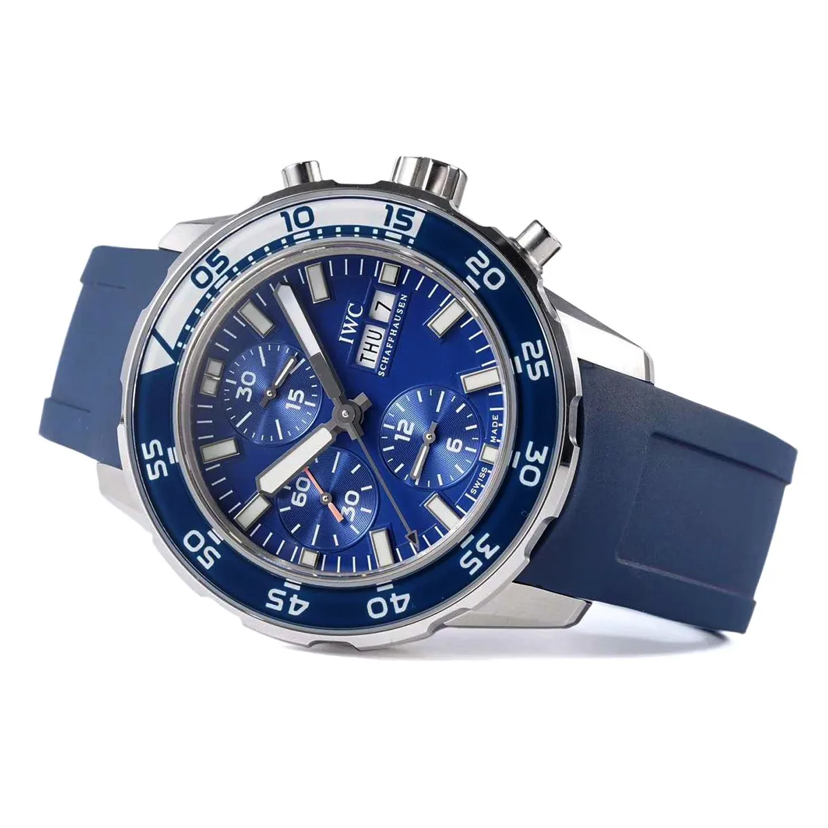 Aquatimer Chronograph IW376711 quadrante blu - immagine 3