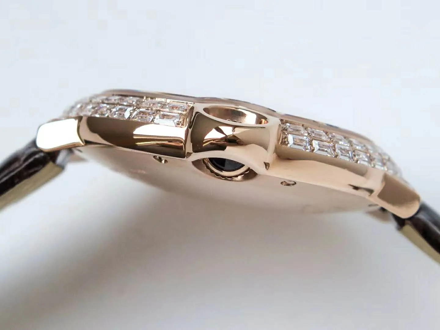 Ballon Bleu de Cartier 42mm weißes Zifferblatt mit Diamanten in Roségold – Bild 7