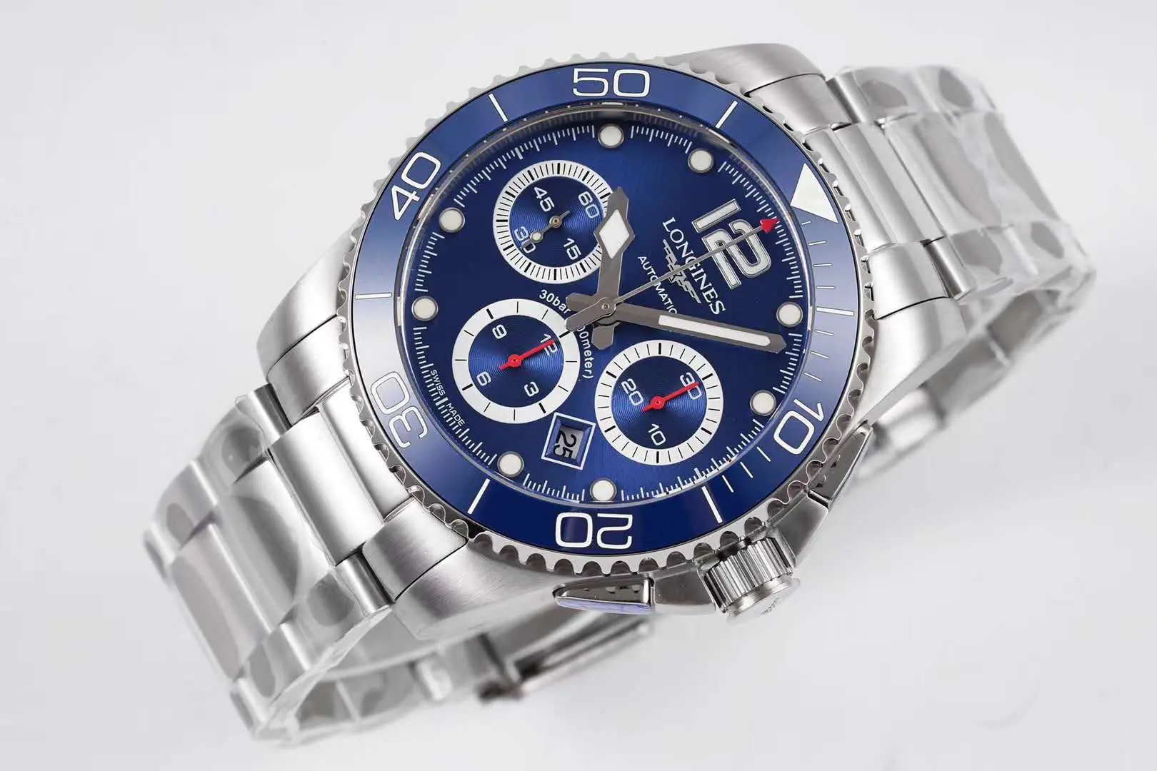 Hydroconquest cadran bleu sur bracelet – Image 2