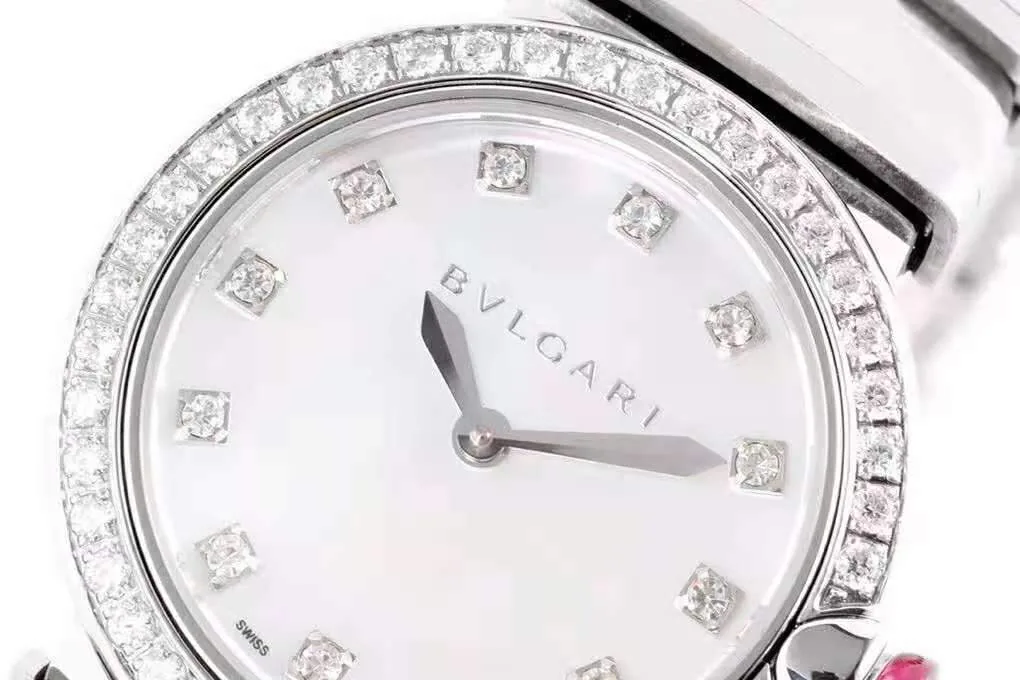Lvcea silbernes Zifferblatt in Stahl mit Diamantlünette – Bild 5