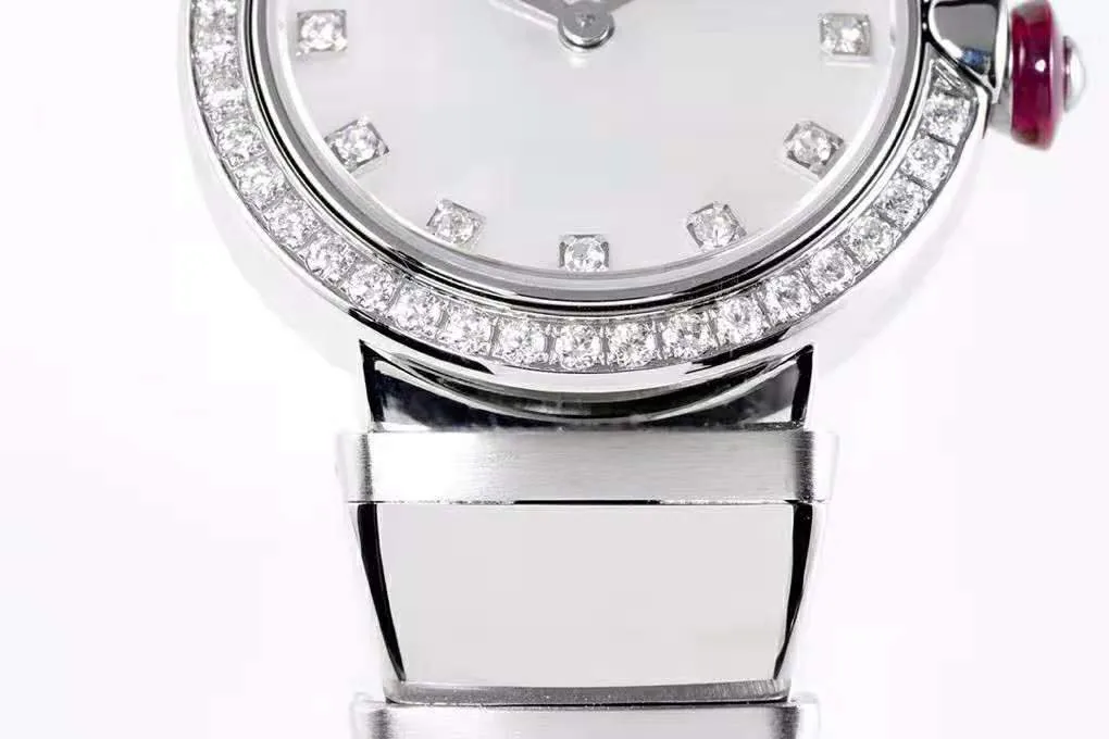 Lvcea silbernes Zifferblatt in Stahl mit Diamantlünette – Bild 4