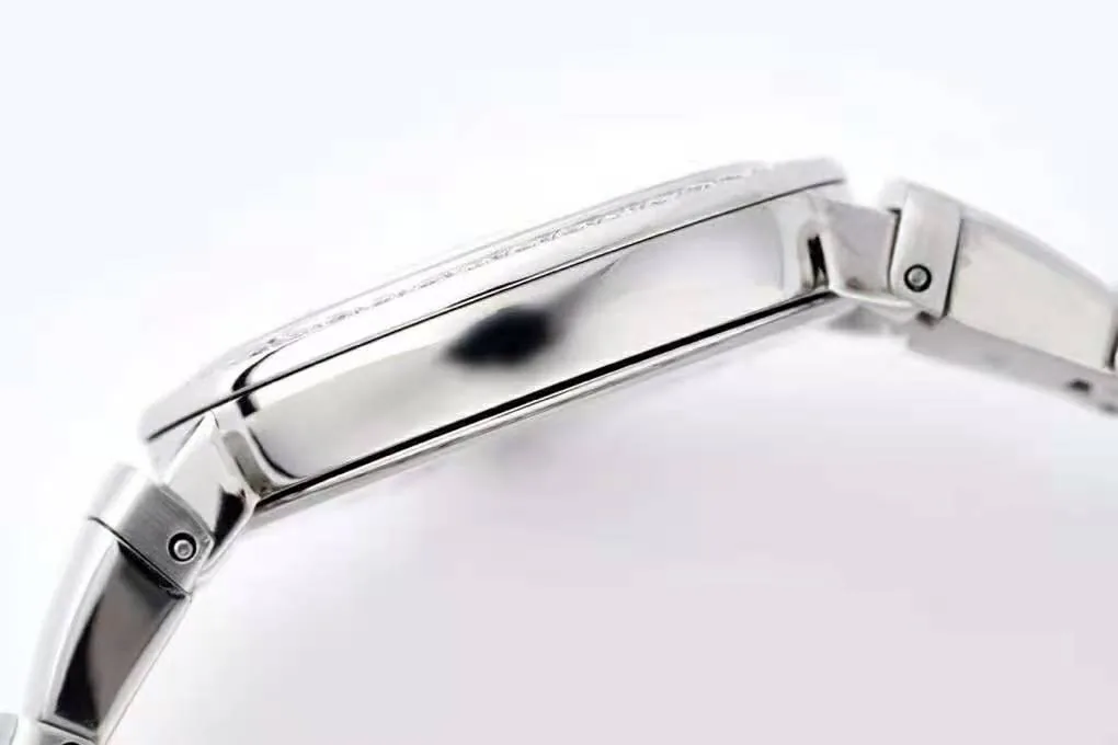Lvcea silbernes Zifferblatt in Stahl mit Diamantlünette – Bild 9