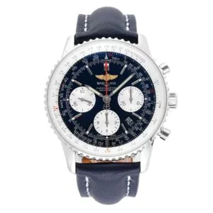 Navitimer 01 Chronograph quadrante blu in acciaio