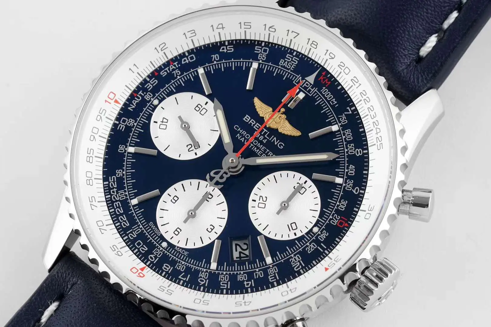 Navitimer 01 Chronograph cadran bleu en acier – Image 3