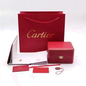 Cartier Box und Papiere