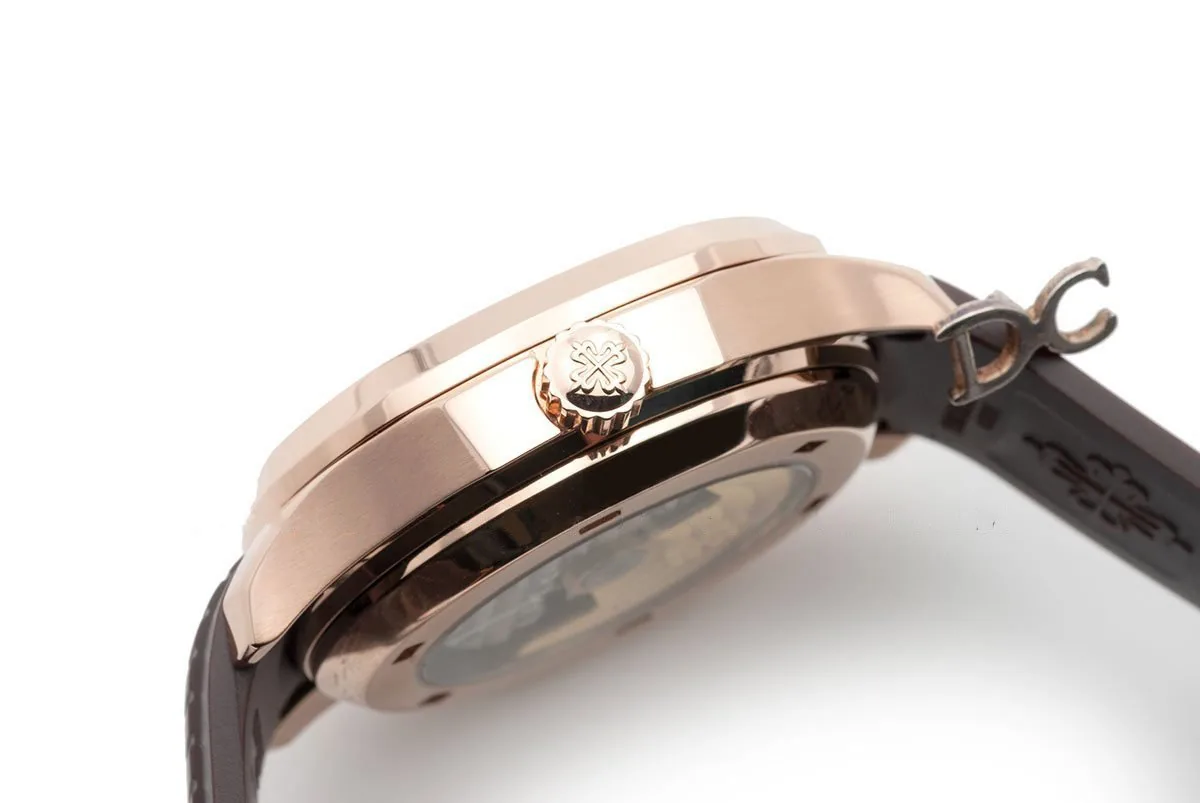 Aquanaut Time Travel 5164A cadran marron en or rose – Image 4