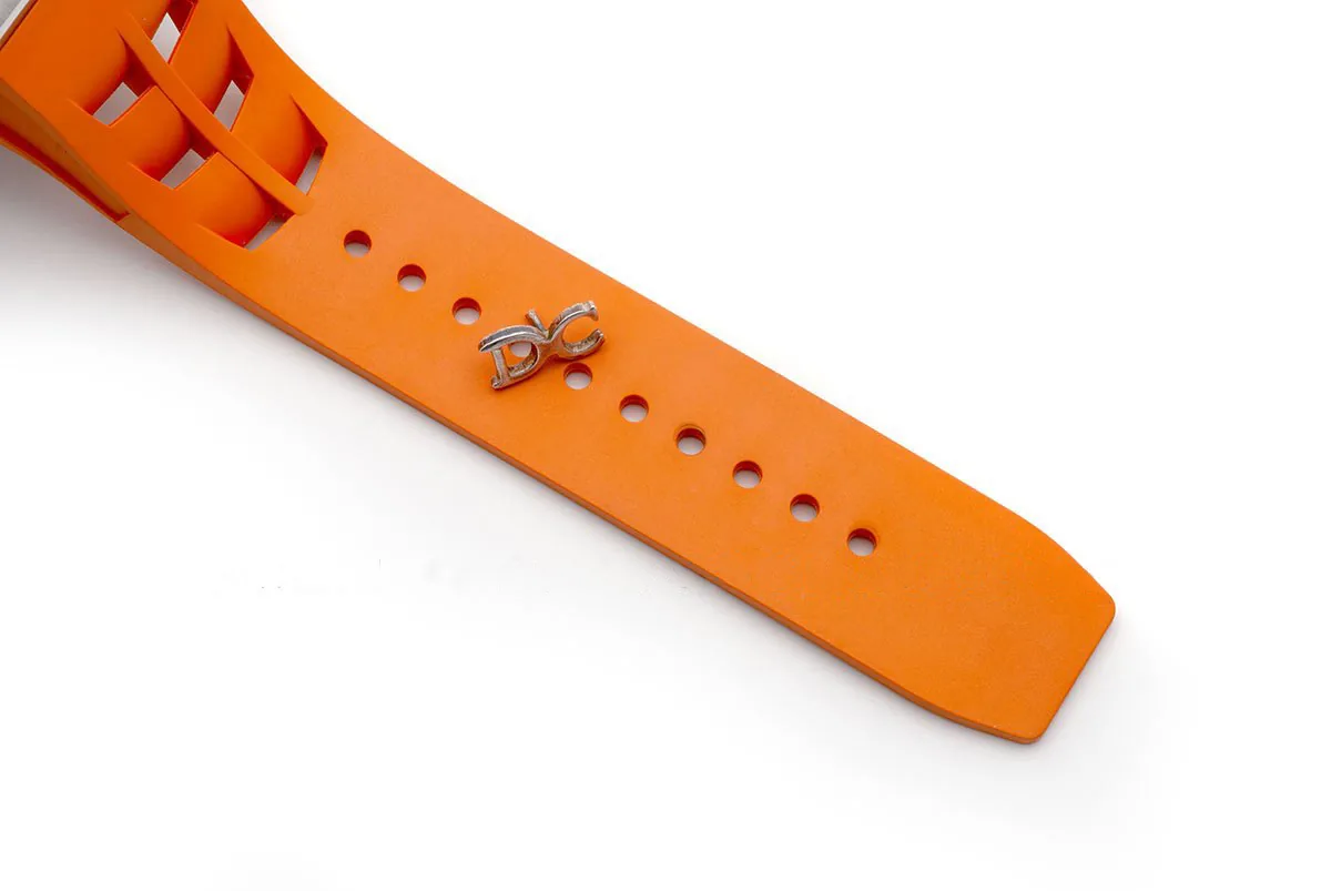 RM 011-03 Automatik Flyback-Chronograph in Titan am orangefarbenen Kautschukarmband – Bild 6