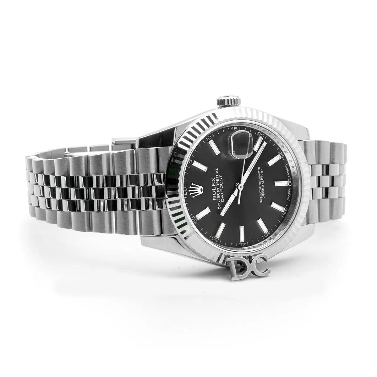 Datejust 41 126334 quadrante grigio indici a bastone in oro bianco - immagine 2