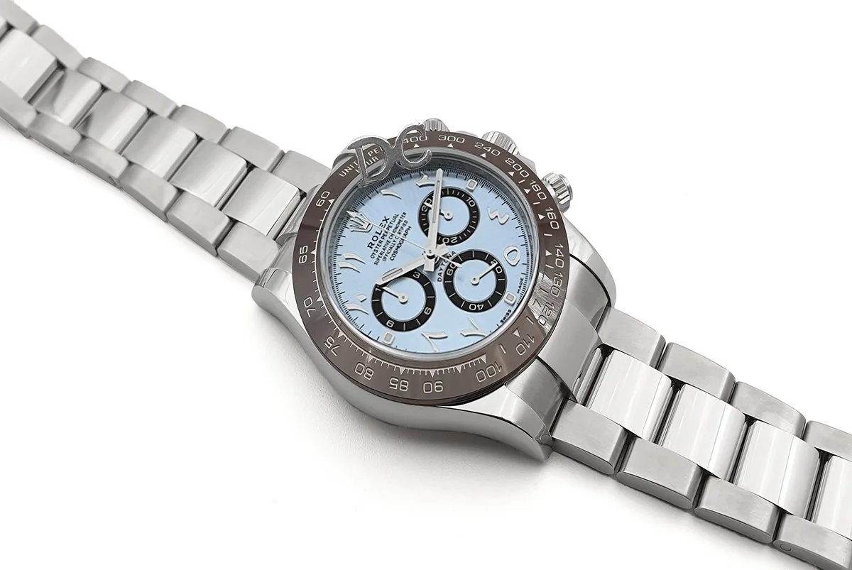 Daytona 116506 eisblaues Zifferblatt in Platin mit arabischen Ziffern – Bild 2