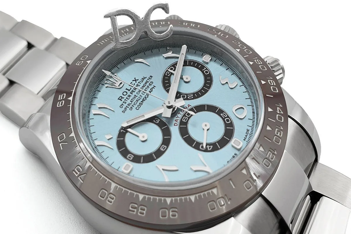 Daytona 116506 eisblaues Zifferblatt in Platin mit arabischen Ziffern – Bild 4