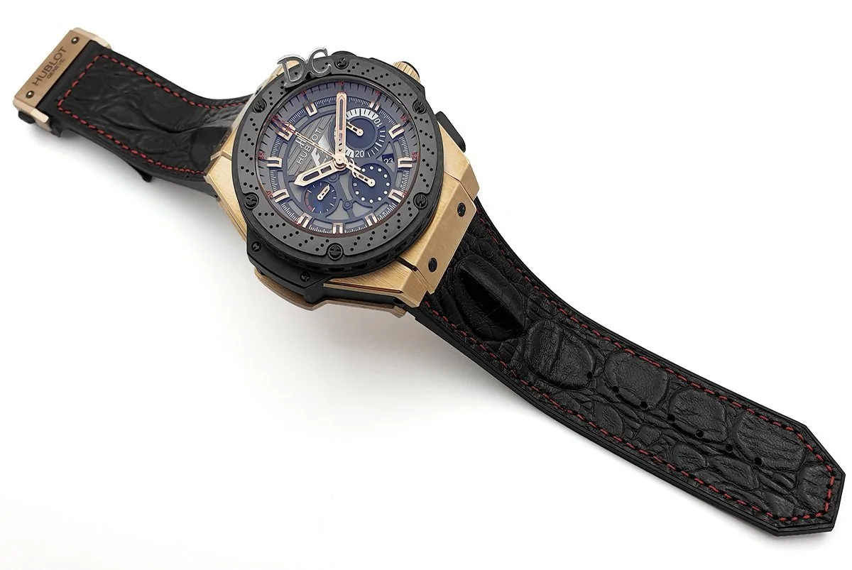King Power F1 cronografo quadrante grigio in oro rosa - immagine 2