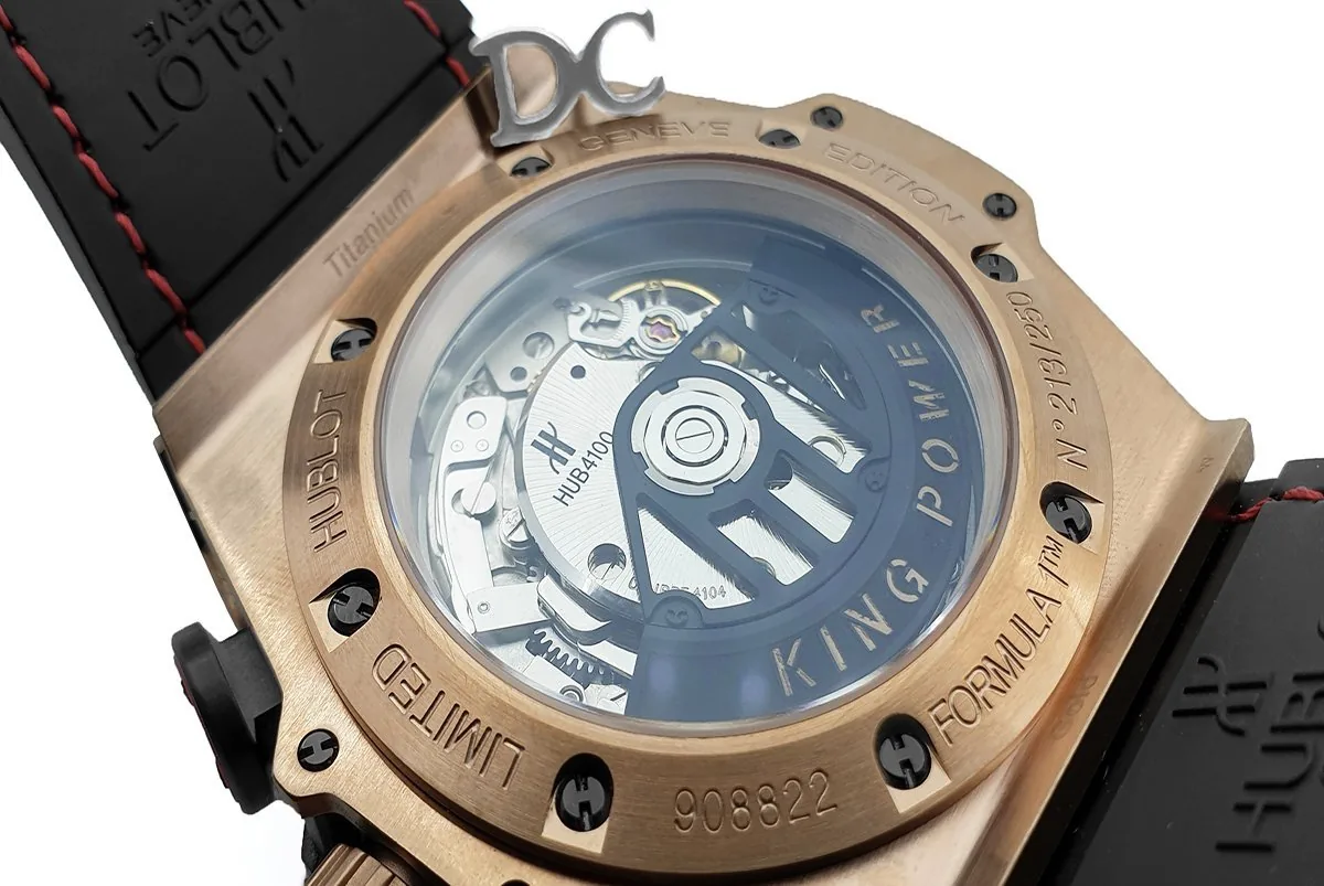 King Power F1 cronografo quadrante grigio in oro rosa - immagine 5