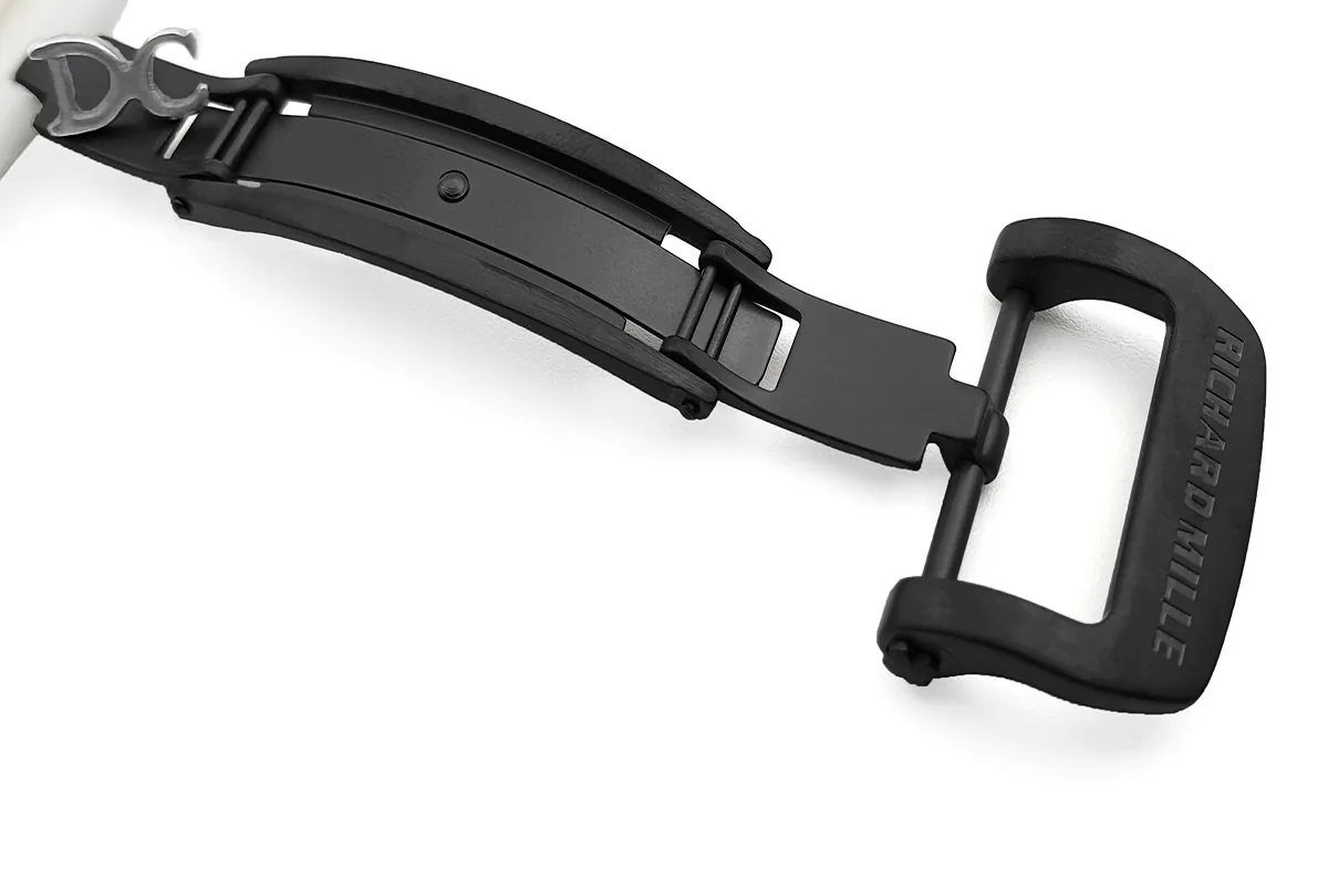 RM 035-02 Black Toro Americas en carbone NTPT sur bracelet en caoutchouc blanc – Image 9
