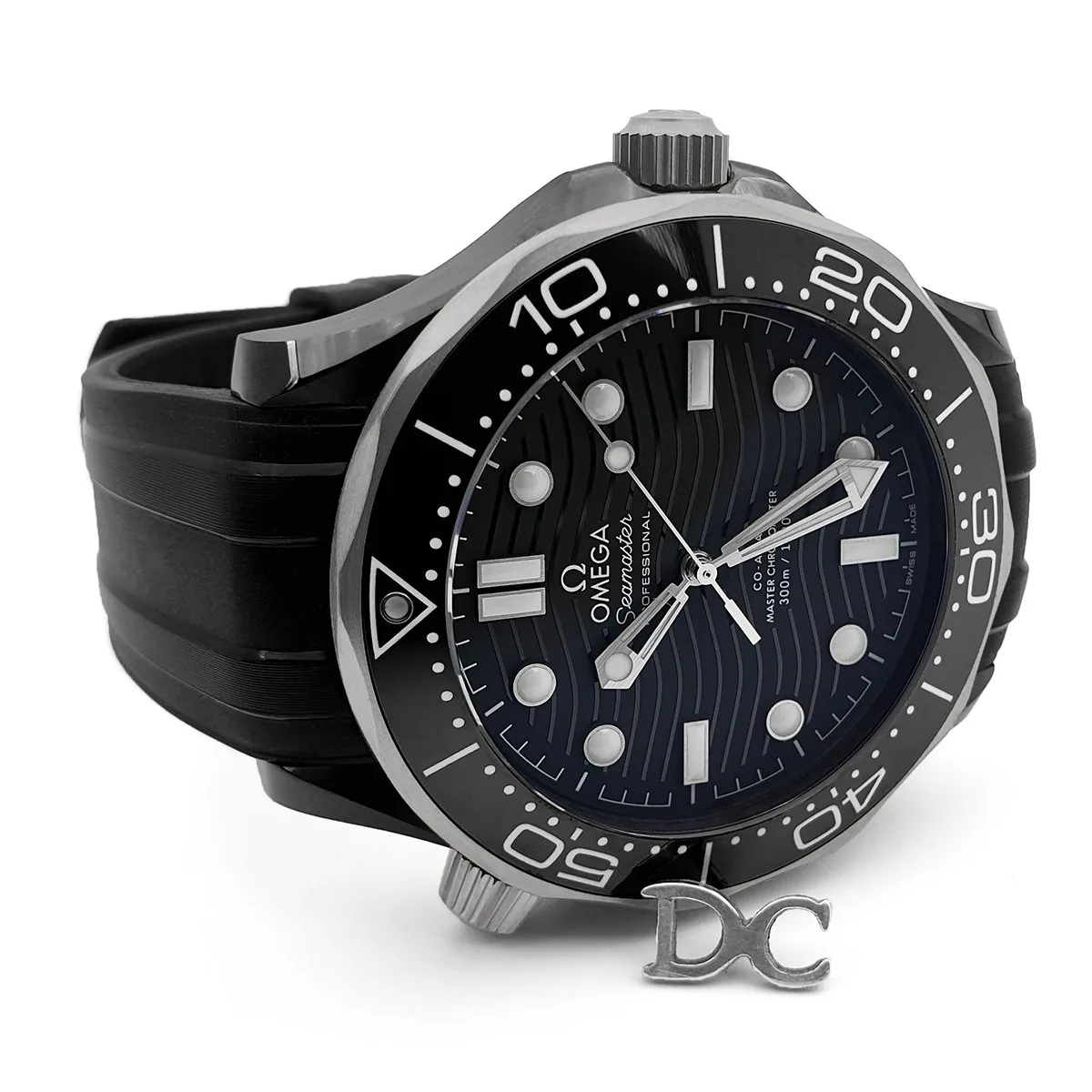 Seamaster Diver 300M Co-Axial Master Chronometer esfera negra 43.5mm con correa de caucho negra - Imagen 4