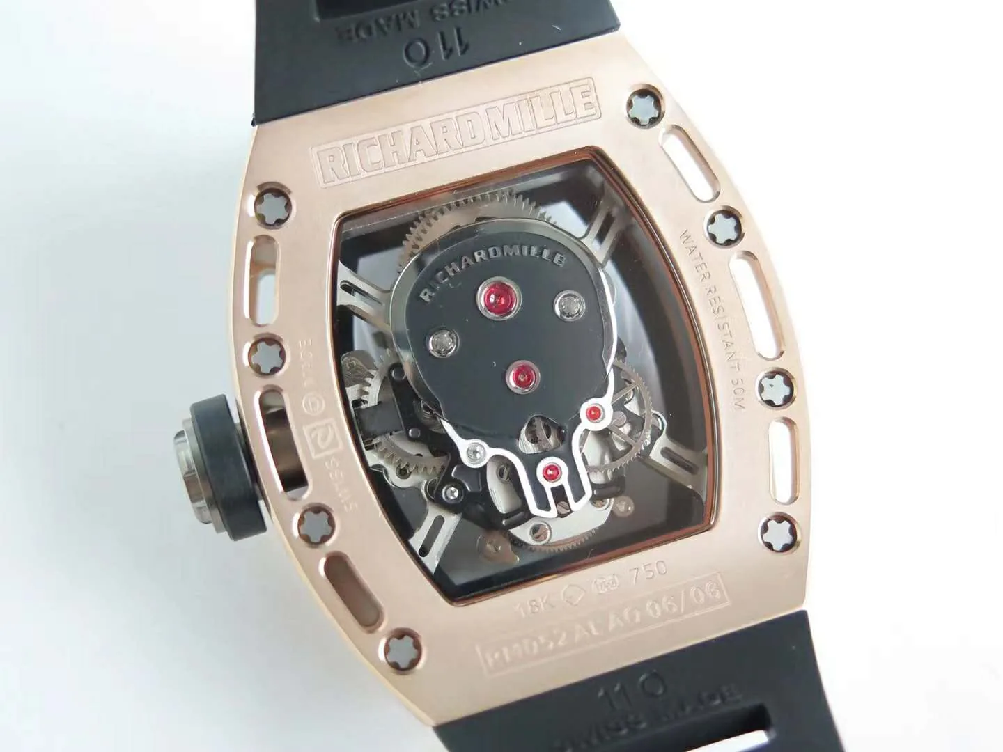 RM 052-01 Tourbillon Skull in Roségold – Bild 5
