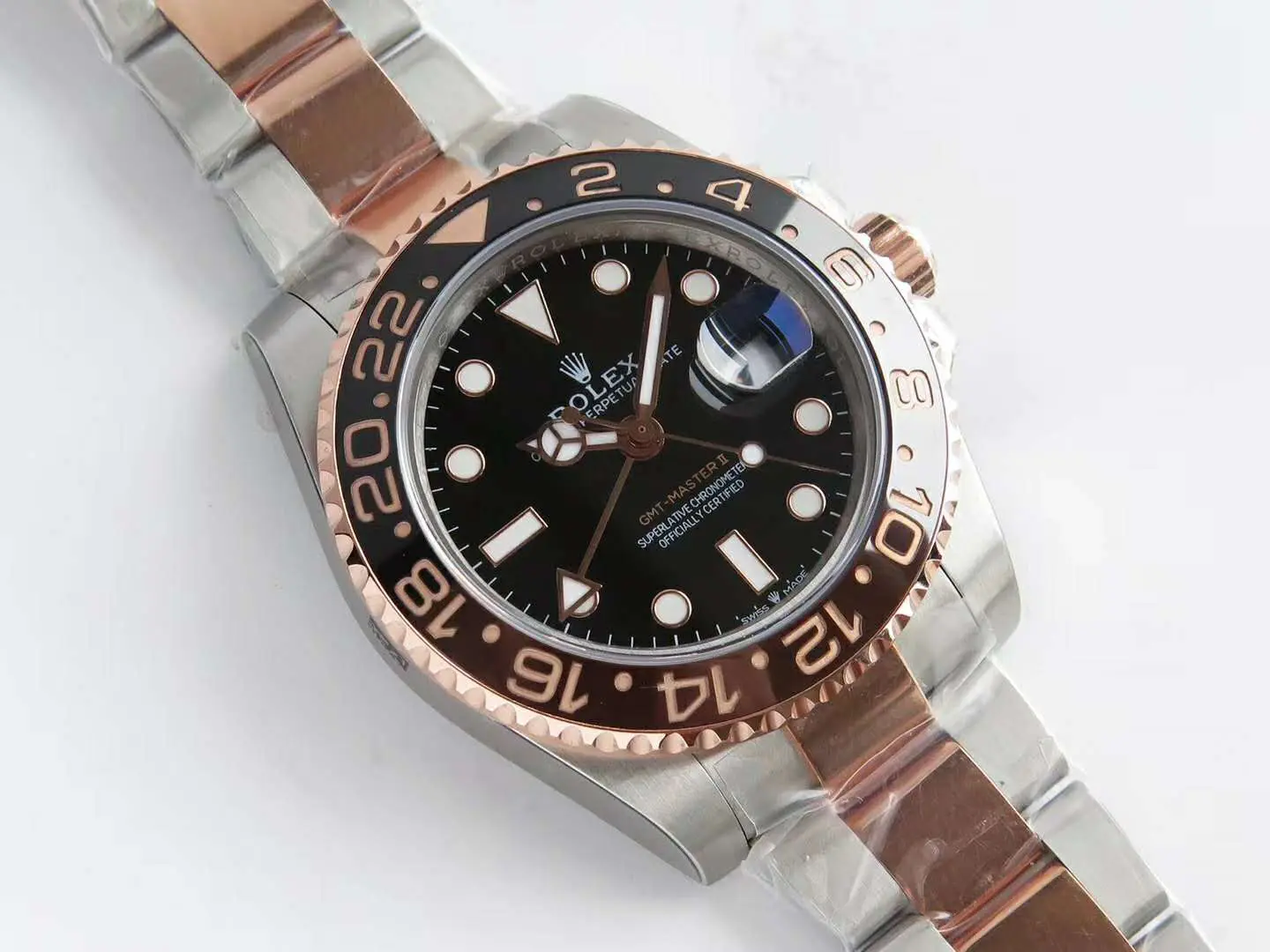 GMT Master II 126715 CHNR “Rootbeer” in oro rosa e acciaio VSF - immagine 5
