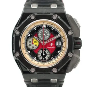 Royal Oak Offshore 26290IO 44mm ceramica JF quadrante nero/rosso su cinturino in pelle nero A3126