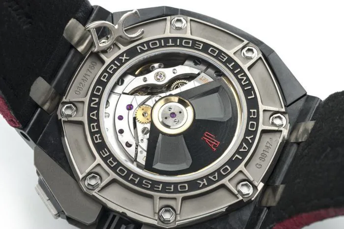 Royal Oak Offshore 26290IO 44mm Keramik JF schwarz/rotes Zifferblatt am schwarzen Lederarmband A3126 – Bild 8