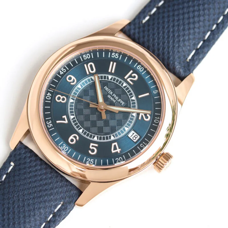 Calatrava 6007 cadran bleu en or rose – Image 4