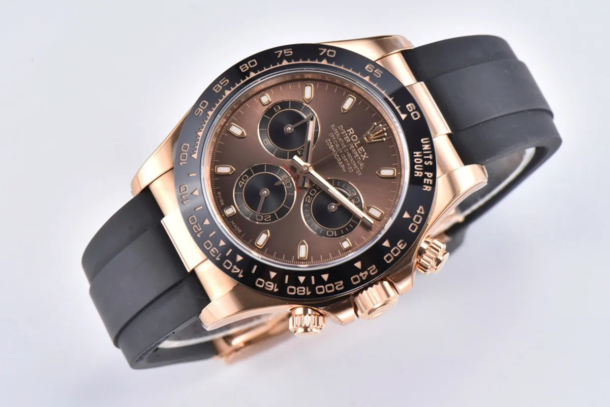 Daytona 116515LN esfera chocolate con índices de bastón en oro Everose - Imagen 3