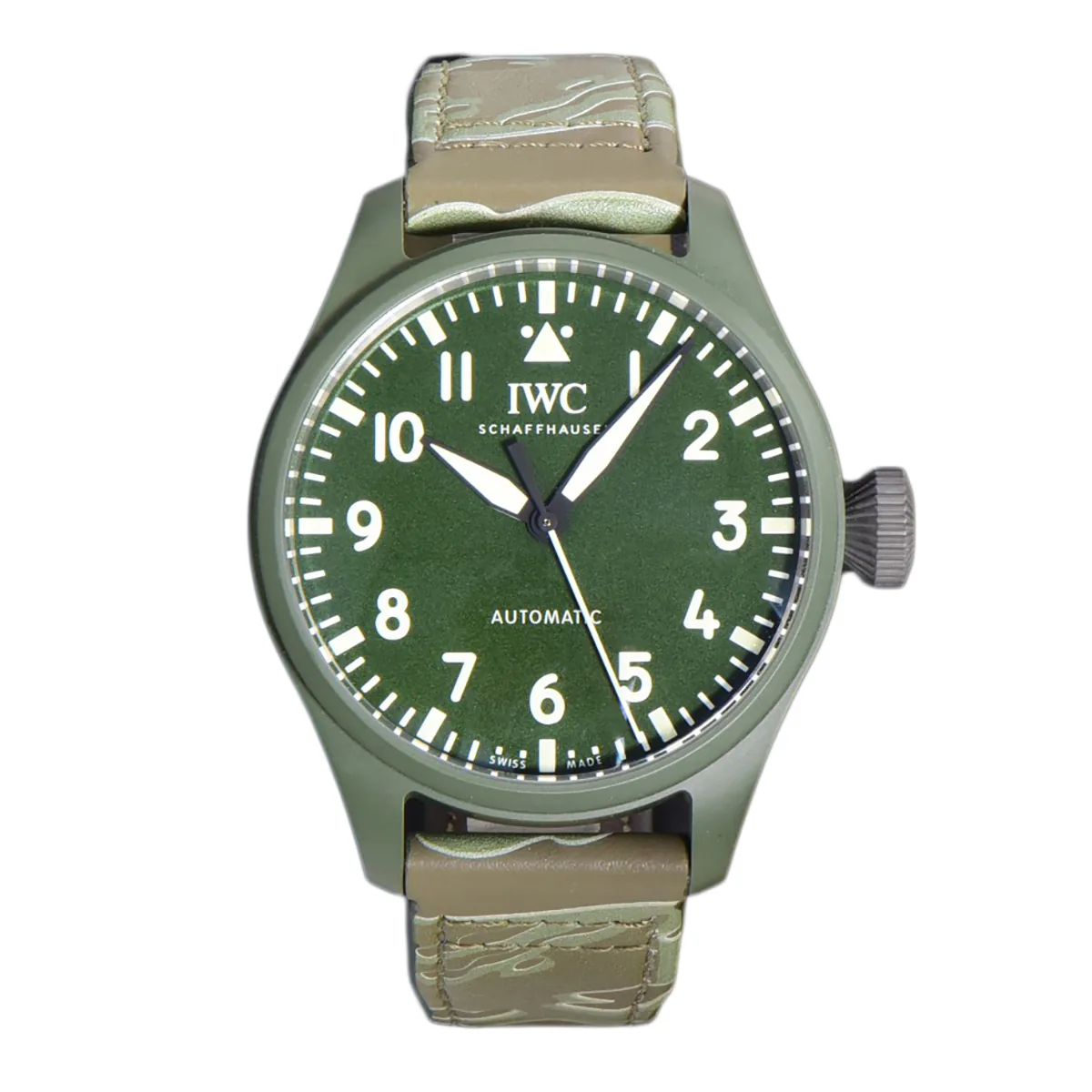 Big Pilot’s Watch 43 IW329802 Top Gun Edition Woodland sur bracelet camouflage