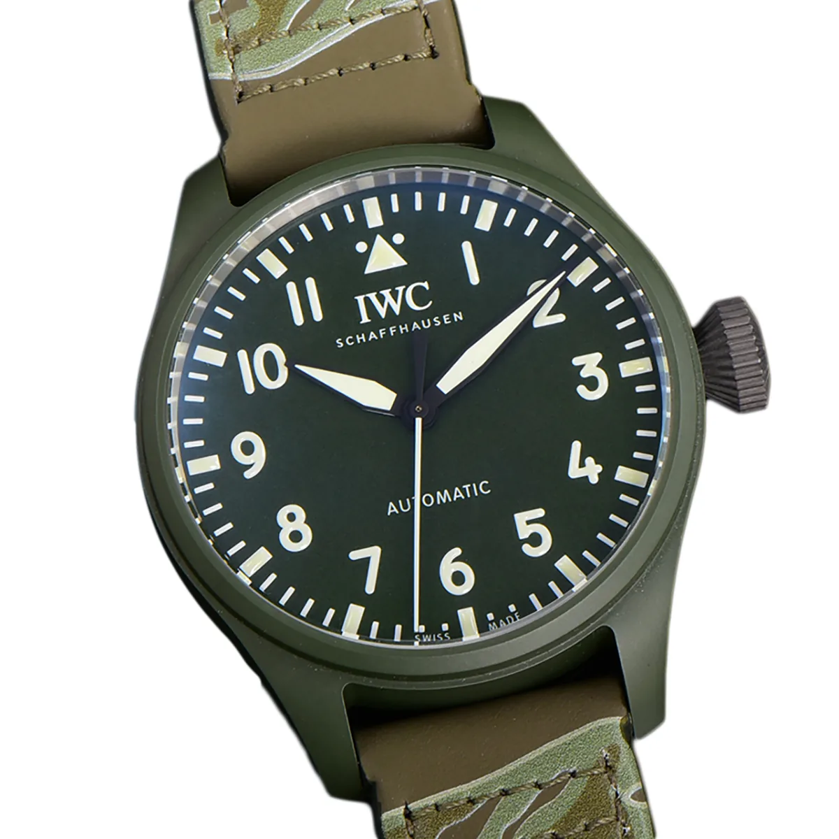 Big Pilot’s Watch 43 IW329802 Top Gun Edition Woodland sur bracelet camouflage – Image 2