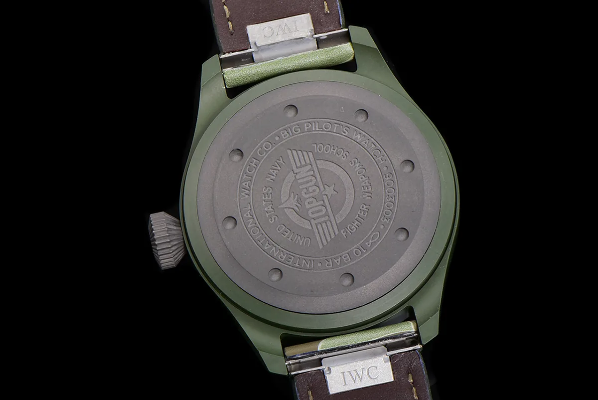 Big Pilot’s Watch 43 IW329802 Top Gun Edition Woodland sur bracelet camouflage – Image 11